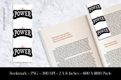 Power Bookmark Sublimation Design PNG Product Image 1