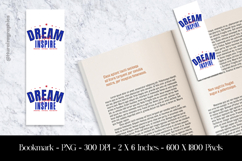 Dream Inspire Bookmark Sublimation Design PNG Product Image 1