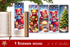 Winter Bookmarks PNG Printable | Christmas bookmarks Product Image 1