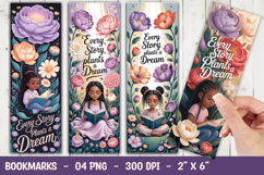 Floral Quote Bookmark Sublimation Product Image 1