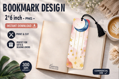 Celestial Printable Bookmark|Easy to Print at Home Product Image 1
