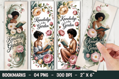 Floral Lady Bookmark Sublimation Product Image 1