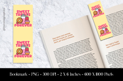 Sweet Treats Forever Bookmark Sublimation Design PNG Product Image 1