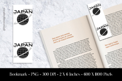 Japan Bookmark Sublimation Design PNG Product Image 1