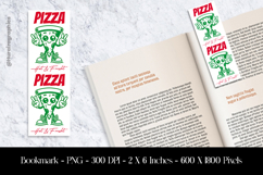Pizza Hot &amp; Fresh Bookmark Sublimation Design PNG Product Image 1