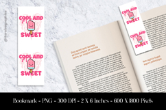 Cool and Sweet Bookmark Sublimation Design PNG Product Image 1
