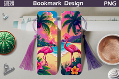Beach Bookmark | Flamingo Bookmark Printable Product Image 1
