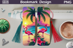 Beach Bookmark | Flamingo Bookmark Printable Product Image 1