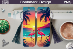 Beach Bookmark | Flamingo Bookmark Printable Product Image 1
