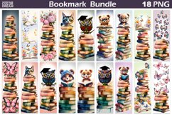Book Bookmarks Printable | Bookmark Book Sublimation Design Product Image 1