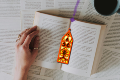 3d layered decorative bookmark SVG-cut file for book lover