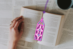 3d layered decorative bookmark SVG-cut file for book lover