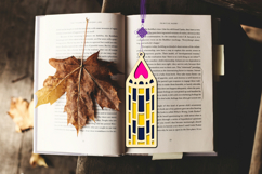 3d layered decorative bookmark SVG-cut file for book lover
