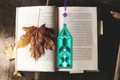 3d layered decorative bookmark SVG-cut file for book lover
