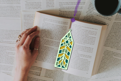3d layered decorative bookmark SVG-cut file for book lover