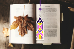 3d layered decorative bookmark SVG-cut file for book lover