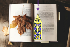 3d layered decorative bookmark SVG-cut file for book lover