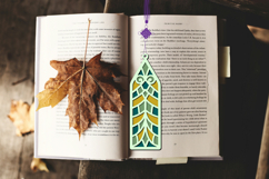 3d layered decorative bookmark SVG-cut file for book lover