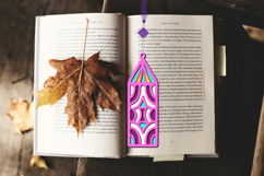 3d layered decorative bookmark SVG-cut file for book lover
