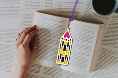 3d layered decorative bookmark SVG-cut file for book lover