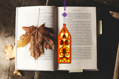 3d layered decorative bookmark SVG-cut file for book lover