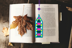 3d layered decorative bookmark SVG-cut file for book lover