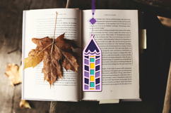 3d layered decorative bookmark SVG-cut file for book lover