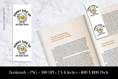 Sunny Side Up No Bad Days Bookmark Sublimation Design PNG Product Image 1