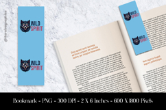 Wild Spirit Bookmark Sublimation Design PNG Product Image 1