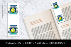 Tennis Club Bookmark Sublimation Design PNG Product Image 1