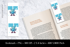 Cool Sips Bookmark Sublimation Design PNG Product Image 1