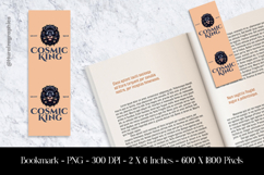 Cosmic King Bookmark Sublimation Design PNG Product Image 1