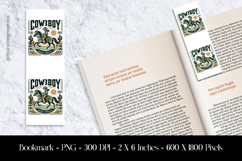 Cow Boy Bookmark Sublimation Design PNG Product Image 1