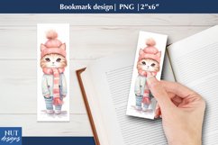 Cute Cat bookmark,Winter Cat character book mark craft Product Image 1