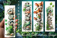 St Patrick's Day Bookmark, animal Sublimation Design Product Image 1