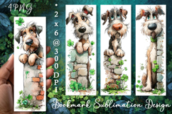 Dog. St Patrick's Day Bookmark, animal Sublimation Design Product Image 1
