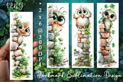 Bird. St Patrick's Day Bookmark, animal Sublimation Design Product Image 1