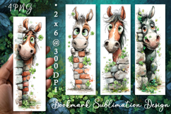 Horse. St Patrick's Day Bookmark, animal Sublimation Design Product Image 1