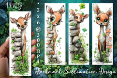 Deer. St Patrick's Day Bookmark, animal Sublimation Design Product Image 1