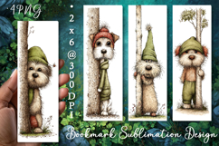 Dog. St Patrick's Day Bookmark, animal Sublimation Design Product Image 1