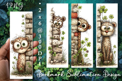 Tigre. St Patrick's Day Bookmark, animal Sublimation Design Product Image 1