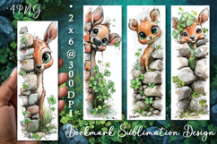 Deer. St Patrick's Day Bookmark, animal Sublimation Design Product Image 1