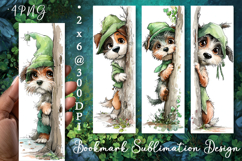 Dog. St Patrick's Day Bookmark, animal Sublimation Design Product Image 1