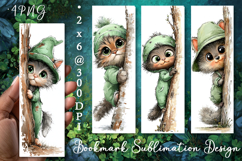 Cat. St Patrick's Day Bookmark, animal Sublimation Design Product Image 1