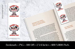 Ramen Time Bookmark Sublimation Design PNG Product Image 1