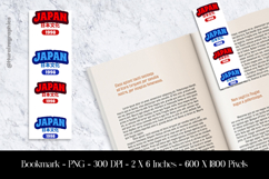 Japan Bookmark Sublimation Design PNG Product Image 1