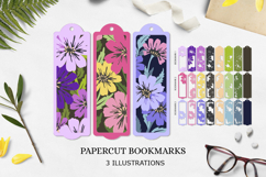 BUNDLE flower bookmark paper cut/ BUNDLE Bookmark Product Image 2