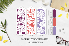 BUNDLE flower bookmark paper cut/ BUNDLE Bookmark Product Image 6