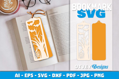 Bookmark Halloween Layered Papercut | Halloween SVG Product Image 1