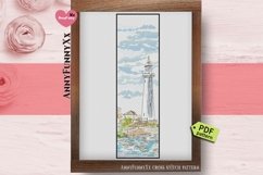 Lighthouse bookmark cross stitch pattern PDF teacher gift Product Image 3